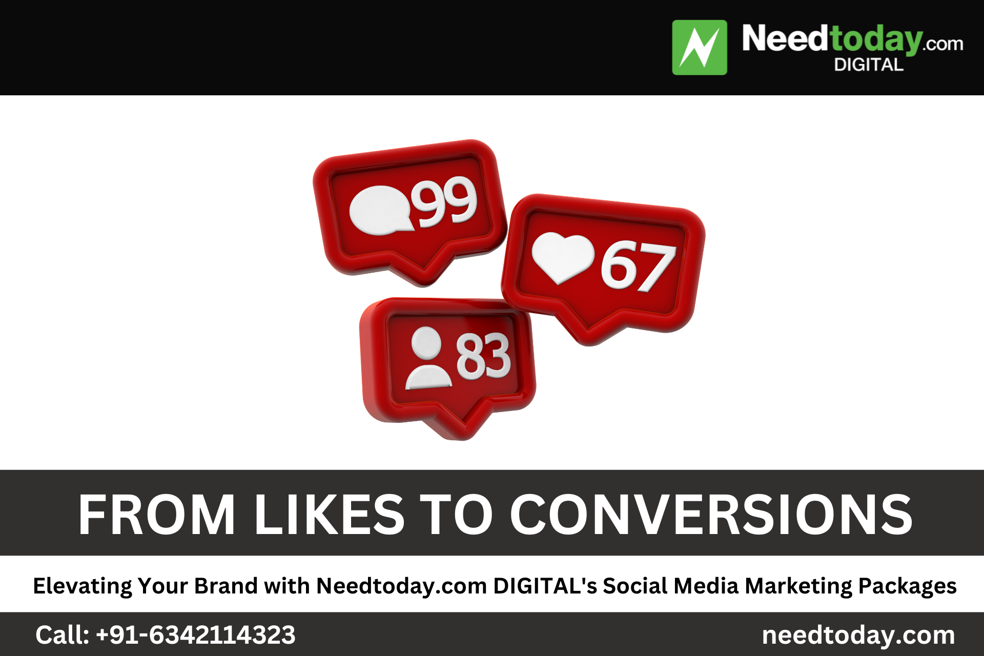 From Likes to Conversions: Elevating Your Brand with Needtoday.com DIGITAL's Social Media Marketing Packages